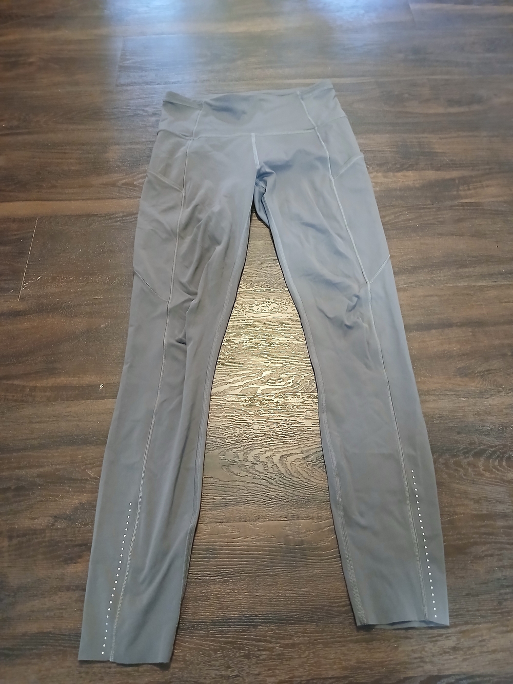 lululemon athletica Gray High-Rise Performance Leggings with Reflective Dots